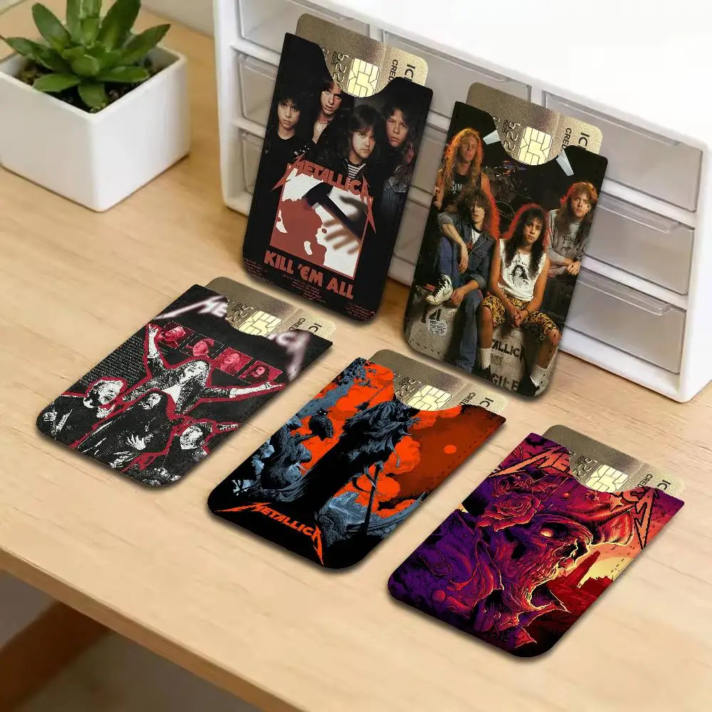 M-METALLICA Classics Band Classic Movie Card Protect Credit Bank Card Holder Case Slim Wallet Protector for Men Travel Shopping