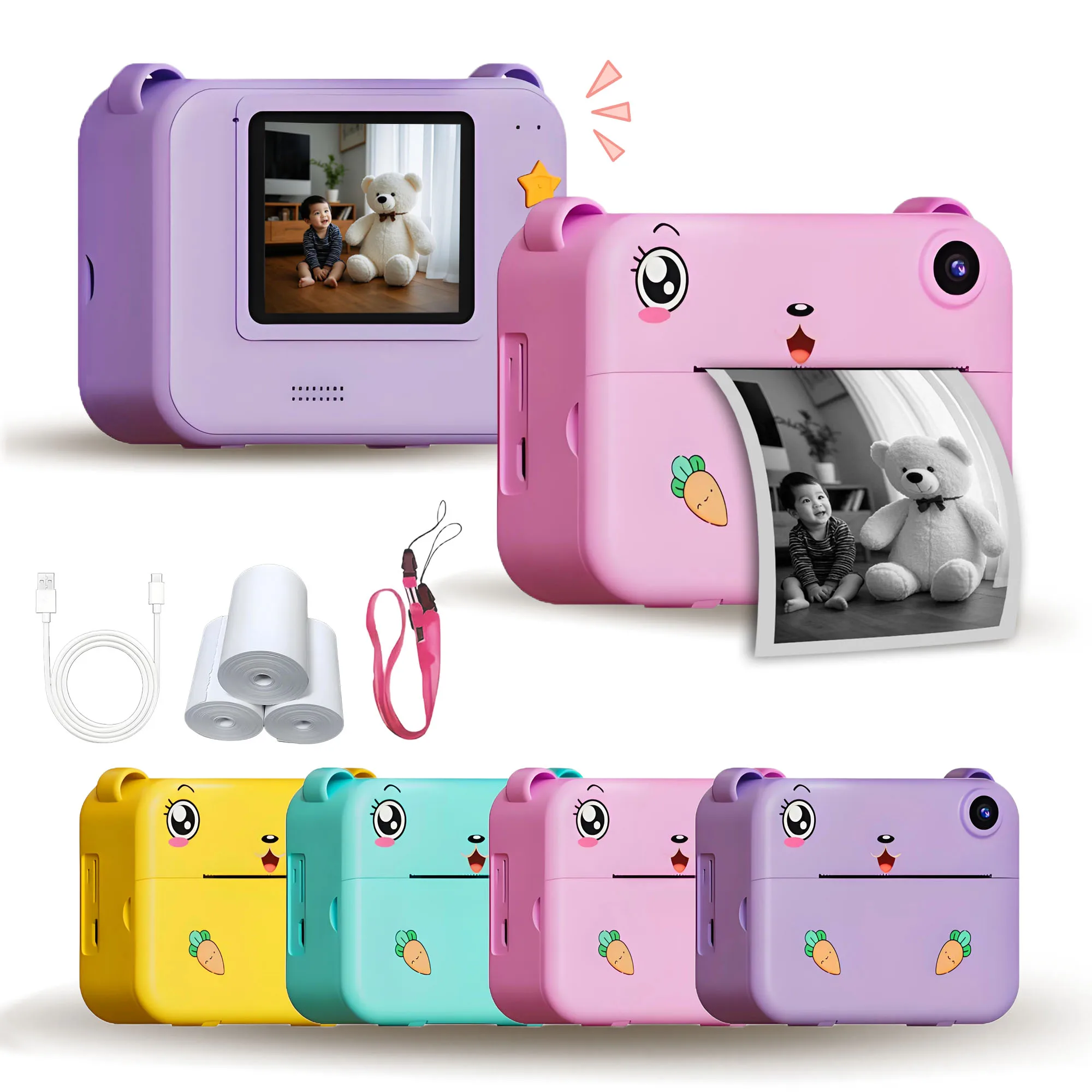 

Children's printable camera toy small camera gift for boys and girls