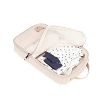 Sac à couches mignon pour poussette, sac suspendu, rangement séparé pour vêtements et couches de bébé, sac de rangement pour changement et lavage de voyage 2
