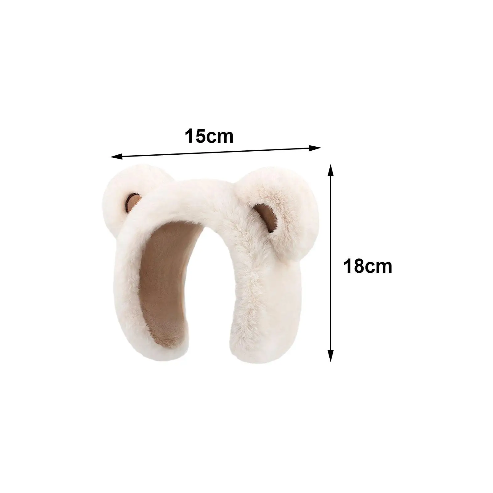 여성용 겨울 귀마개, 방한 플러시 이어 워머, 곰 귀마개, 달리기 스키, 캠핑, 피크닉, 추운 날씨, 생일 선물