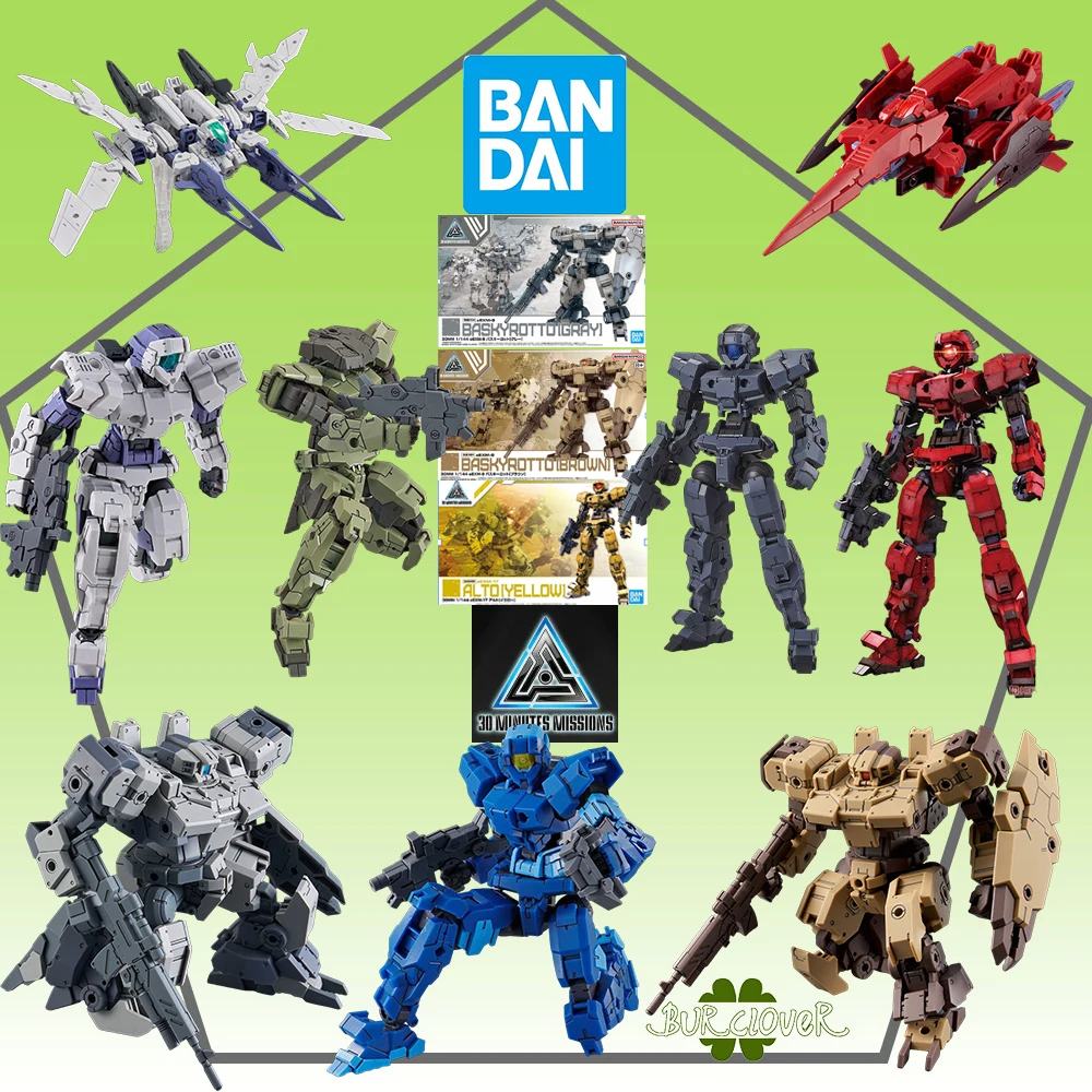 

Bandai Original GUNDAM 30MM Series Spinatio Spinatia Acerby OPEN FAITH Фигурка в сборе Модель игрушки Коллекционная модель на складе