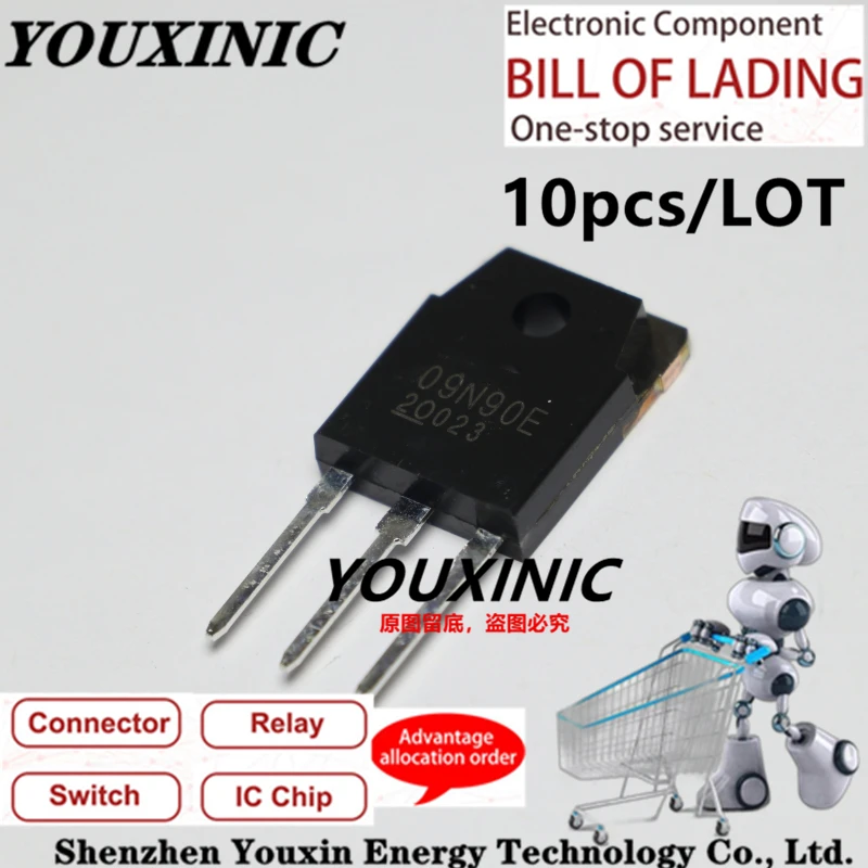 YOUXINIC  2018+ 100% new imported original   09N90E FMH09N90E  TO-247 MOS field effect transistor 9A 900V