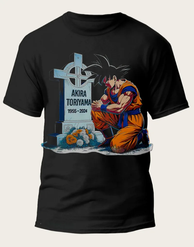 25. Bewertung des klassischen Dragon Ball Classic AKIRA TORIYAMA 1955–2024. Bedrucktes, lockeres, großes Fitness-Fit-Meistverkauftes, übergroßes T-Shirt