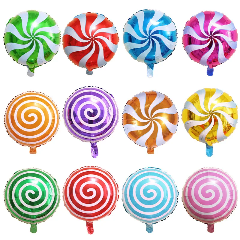 5pcs 18 Inch Lollipop&Windmill  Foil Balloons Colorful Candy Balls Wedding Valentine's Day birthday Party Decoration Kids Globo