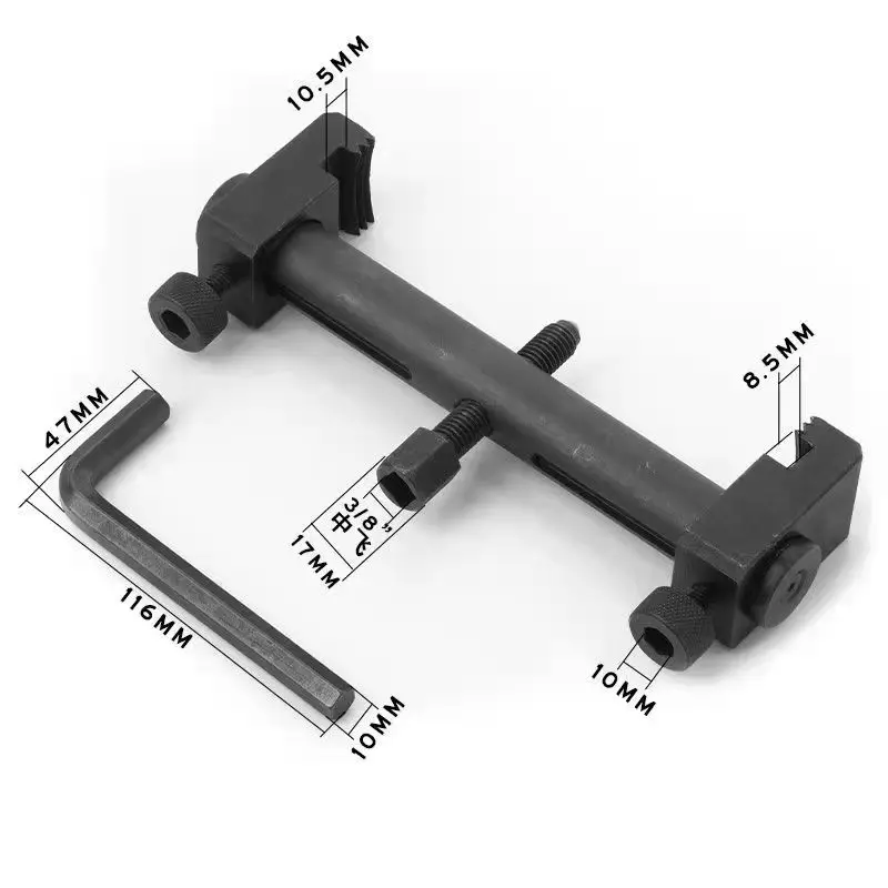 Imagem -06 - Peça Extrator para Polia de Acionamento com Nervuras Removedor de Virabrequim Ferramenta de Reparo de Carro 1