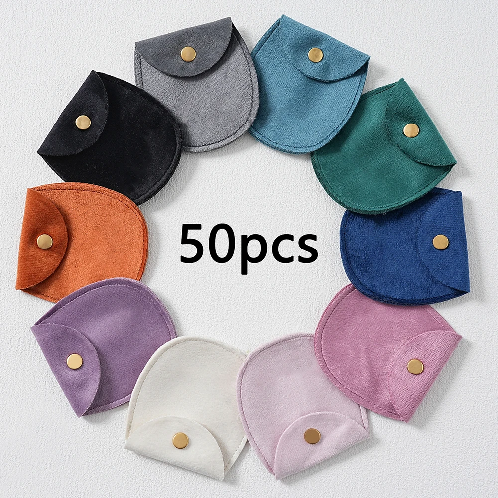 

50/10/1 шт., мягкая бархатная сумка для упаковки ювелирных изделий, серьги, ожерелье, сумка для хранения, Хэллоуин, Рождество, свадьба, подарок, органайзер, сумка для конфет