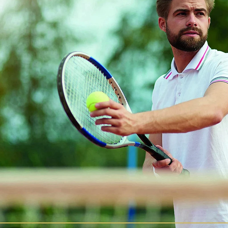 Confezione da 48 palline da tennis con custodia - Palline da tennis a parete spessa di alta qualità - Perfette per il tennis e il cricket