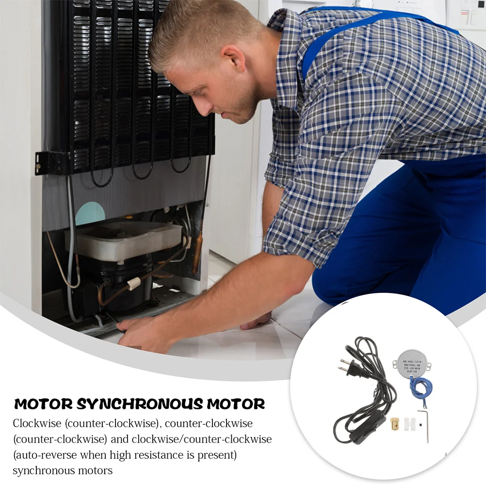 

1Set Slow Rotating Synchronous Motor High Torque Low Consumption Undirectional Motor for Halloween Prop Christmas Tree Lights