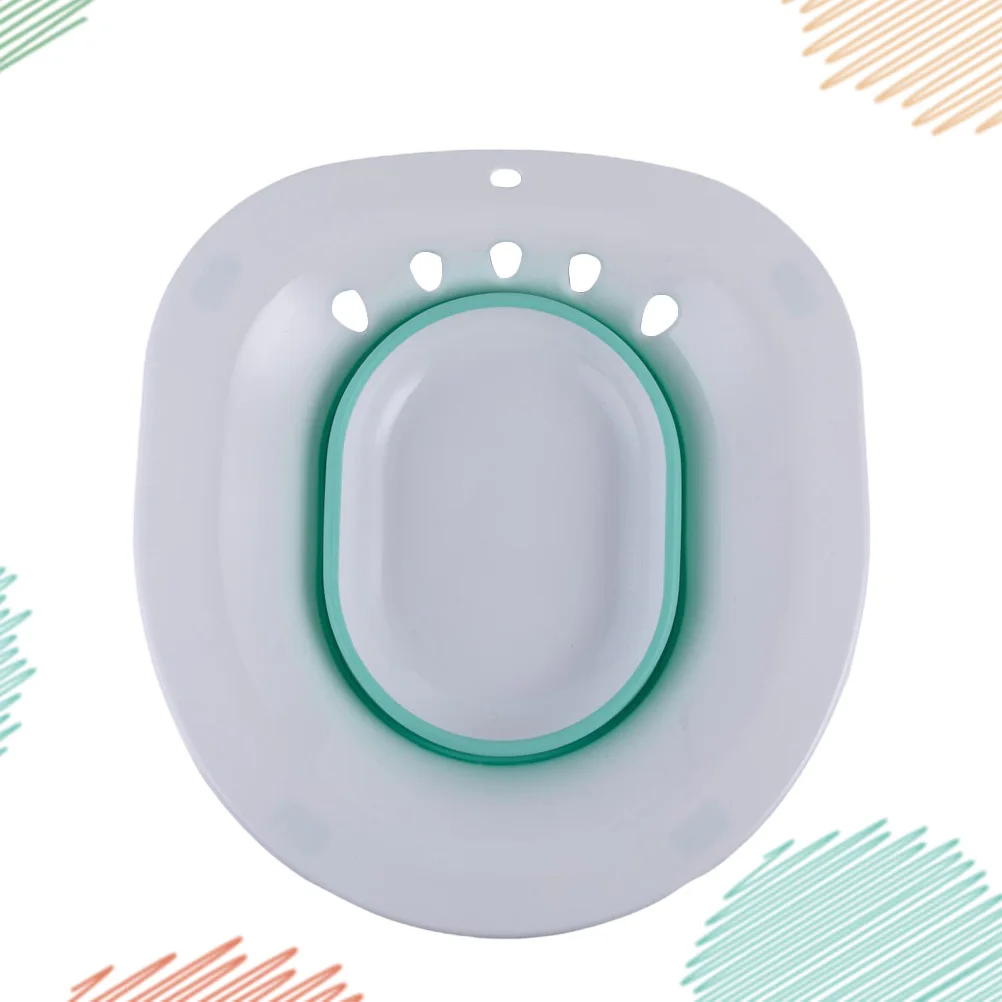 حوض استحمام Sitz قابل للطي لمرحاض الأمهات البالغات والنساء الحوامل غسل قعادة الإناث المحمولة بيديت الورك