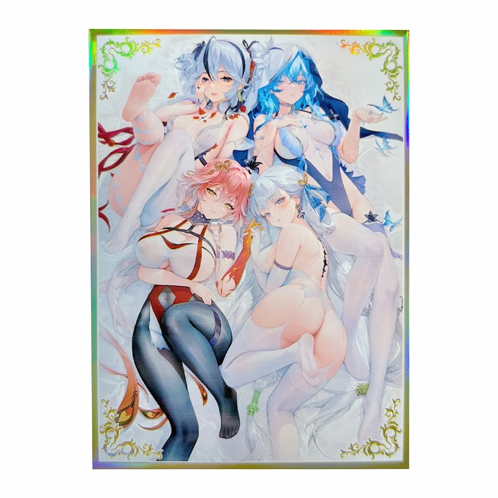 

67x92mm 60PCS Holographic Anime Card Sleeves Board Game Cards Protector Card Cover for TCG/MGT Trading Cards