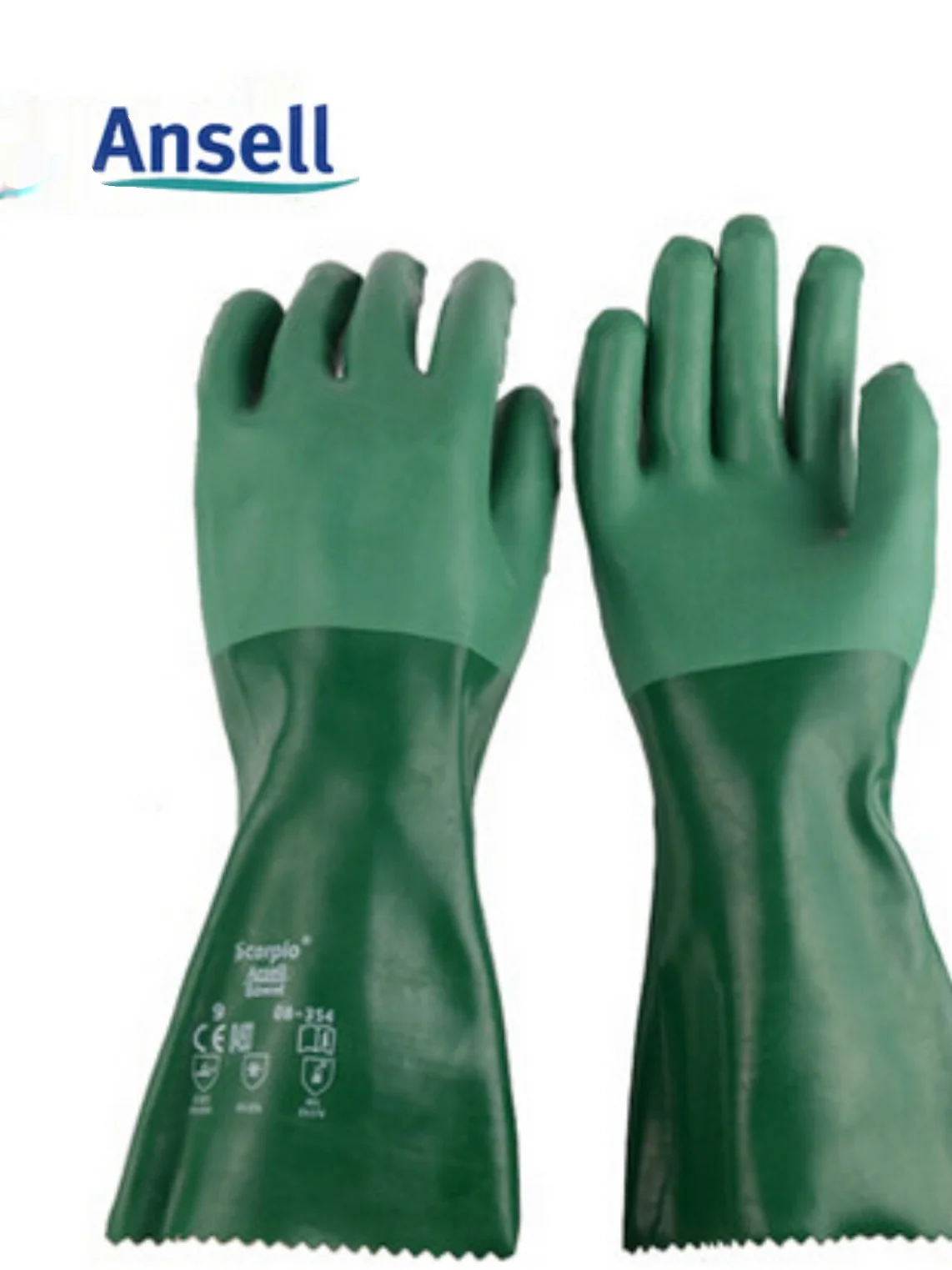 Ansell AlphaTec 8-354 (1pair)Neoprene, strong acid and alkali resistant Ammonium fluoride resistant, various chemicals resistant