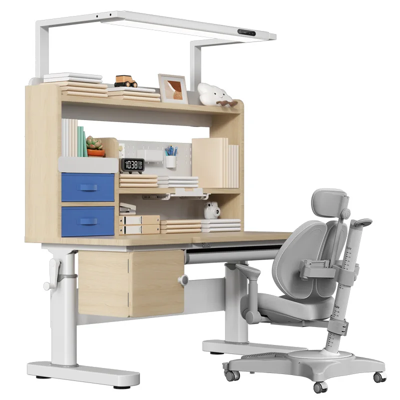 

Learning integrated household, desk solid wood, writing table and chair set combination