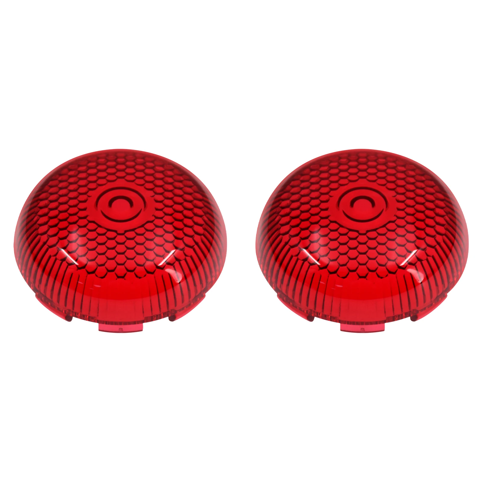 2Pcs Motorcycle Turn Signal Lens Cover Red Smoke Orange For Harley Touring Electra Street Road Glide FLHR Softail Dyna Sportster