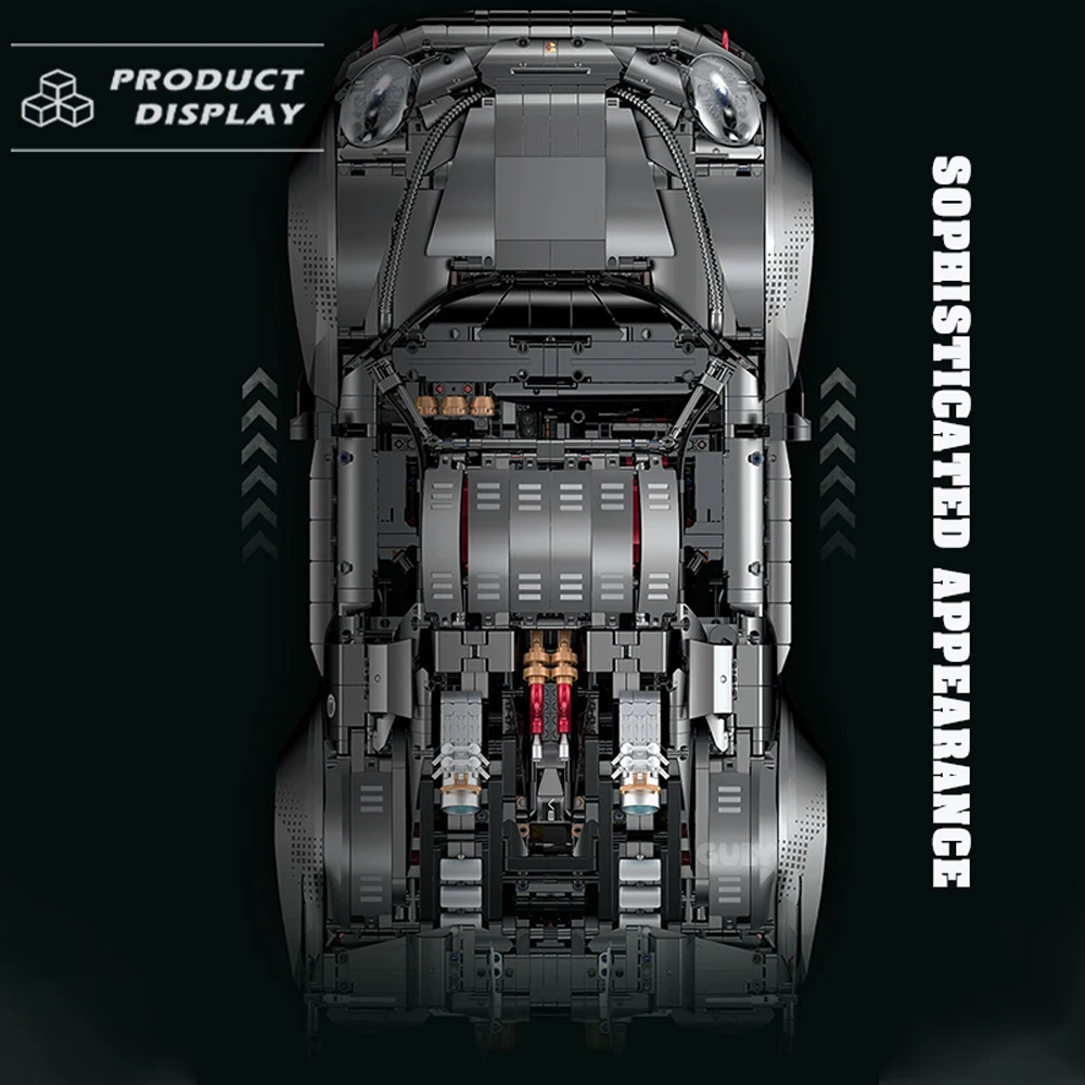 1:8 Formaat High-Tech 918 Sportwagen Model Bouwstenen Technische Bakstenen Grote Rc Auto Bureau Decoratie Montage Speelgoed Voor Kinderen Cadeau