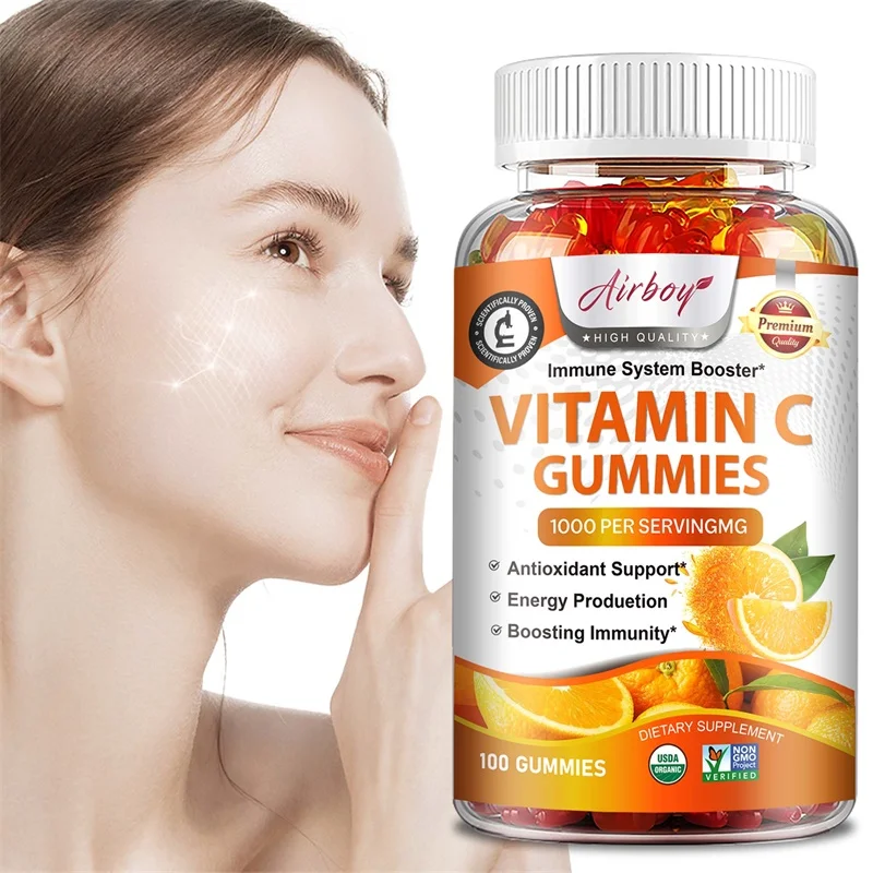 

Vitamin C Gummies - Powerful Antioxidant, Skin Nourishing, Immune Health, Brightening