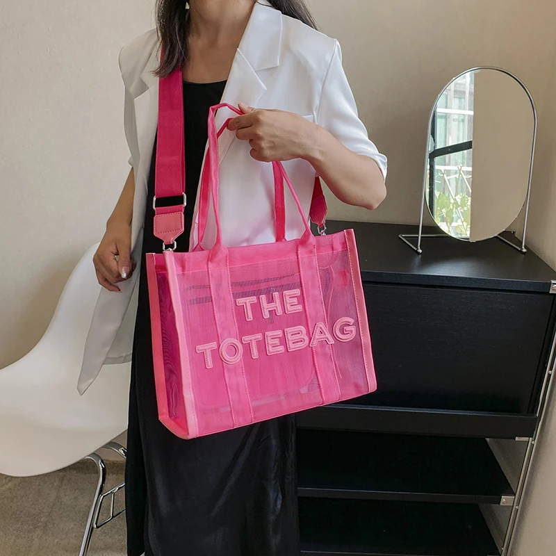 The Tote Bags for Women 2024 Summer Trend Large Size Clear Beach Shoulder Crossbody Bag Female Replicas Designer Luxury Handbags