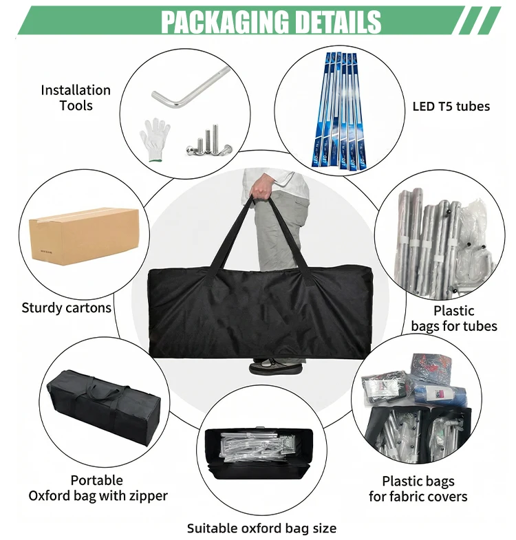 Portable black magazine photo booth box with 2 doors, can accommodate 1-7 people, suitable for event photography, easy to instal