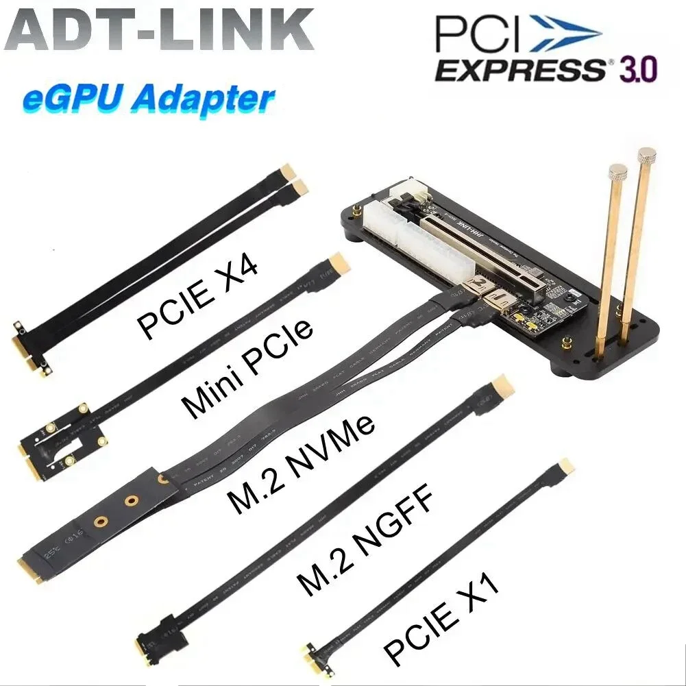 Zewnetrzna karta graficzna do laptopa eGPU pci-e 3.0 X16 do M.2 NVMe & M.2 NGFF & mPCIe X1 & PCIe X1 & pci-e X4 przedłużacz GPU wspornik ITX STX