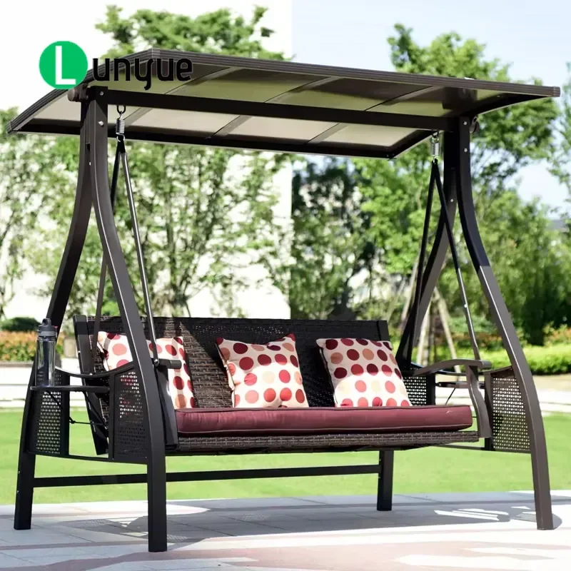 Modern Simple Outdoor Garden Rocking Chair for Villa Courtyard Open Air Balcony Patio Furniture Comfortable Relaxation Seat
