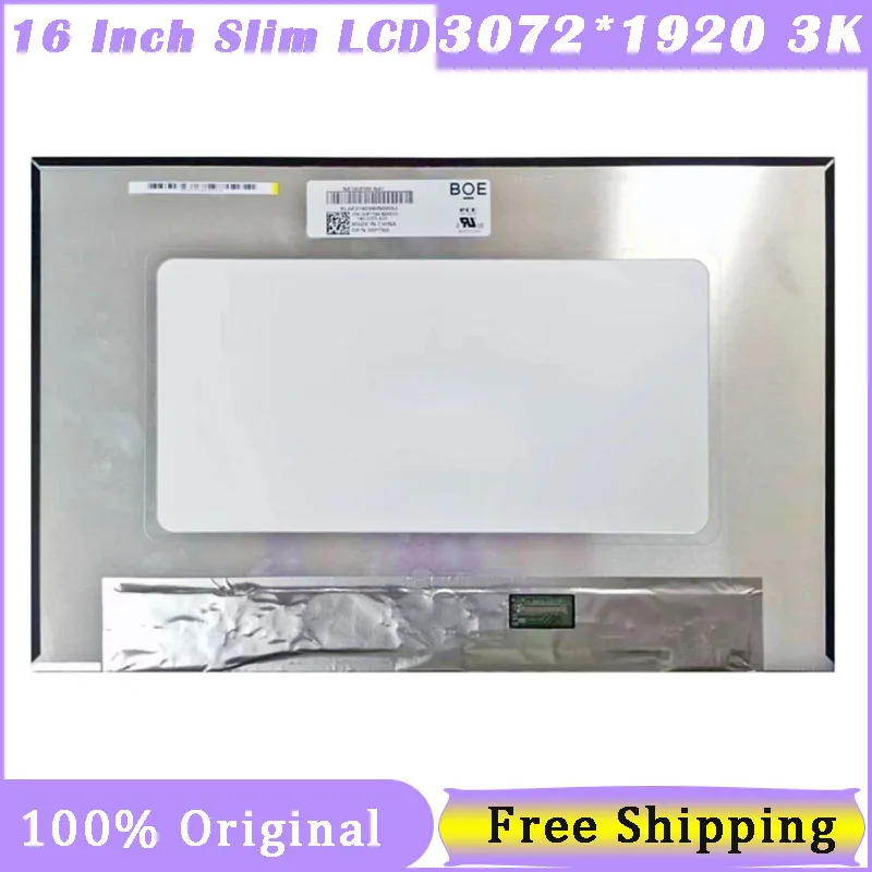 Polegada Slim 40 Pinos Tela para Dell Inspiron 16 7610 5625 Ne160f8m-n41 Ne160f8m-n42 B160qan01.0 3072*1920 3k Painel Ips 16