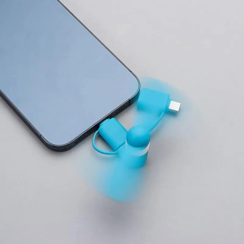 مروحة صغيرة USB مشعاع صغير لأجهزة Android ، HTC ، IPad ، هاتف محمول محمول ، مروحة سفر صغيرة ، 3 في 1 نوع C