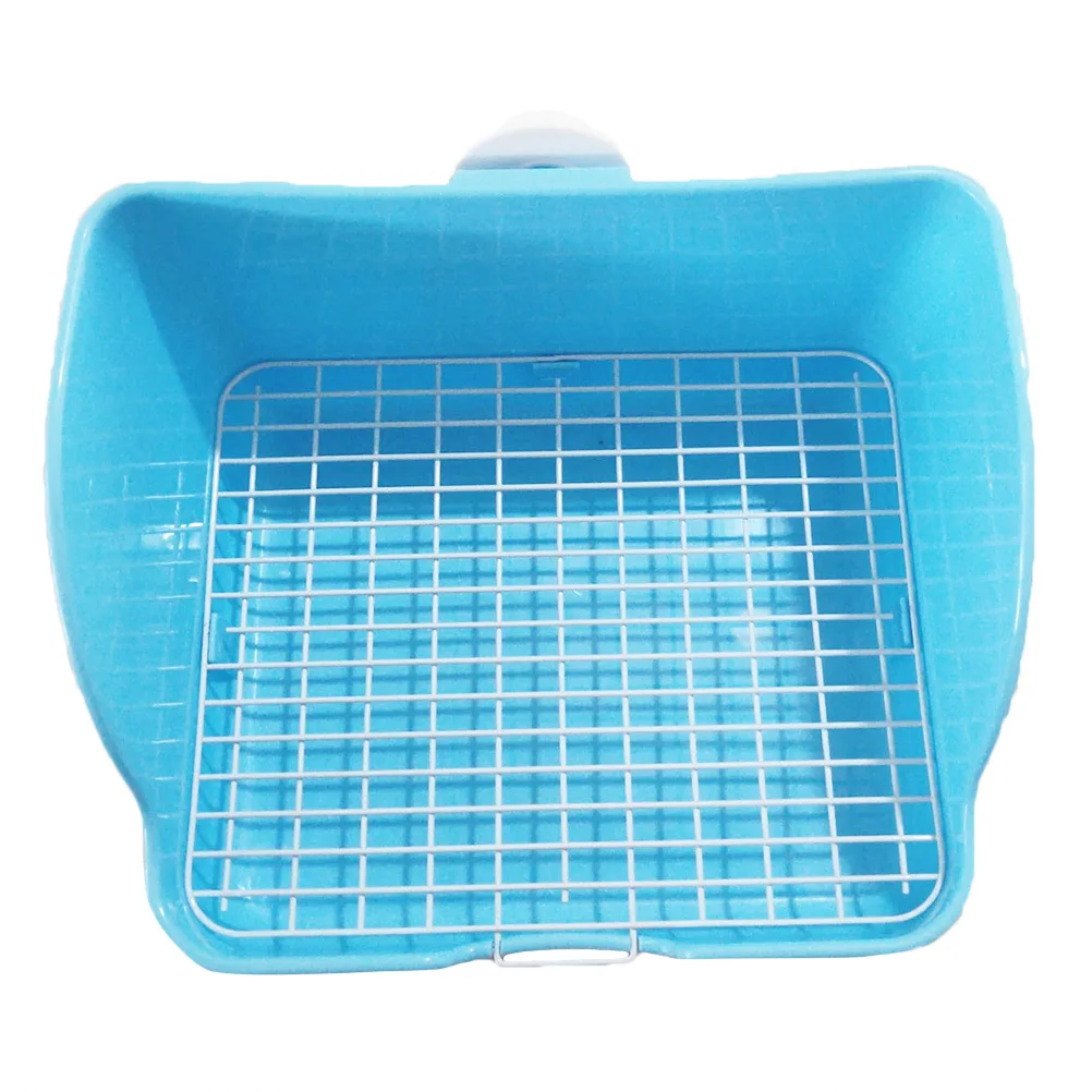 

Rabbit Toilet Premium PP Pet Potty Trainer Indoor Portable for Dog Rabbit Guinea Pig Random Color Wall Design Litter Free