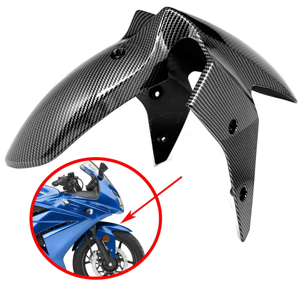 

Front Tire Fender Splash Guard Hugger Mudguard For KAWASAKI Ninja 250R 2008-2016 Motorcycle Modified Parts Mud Flaps ABS Plastic