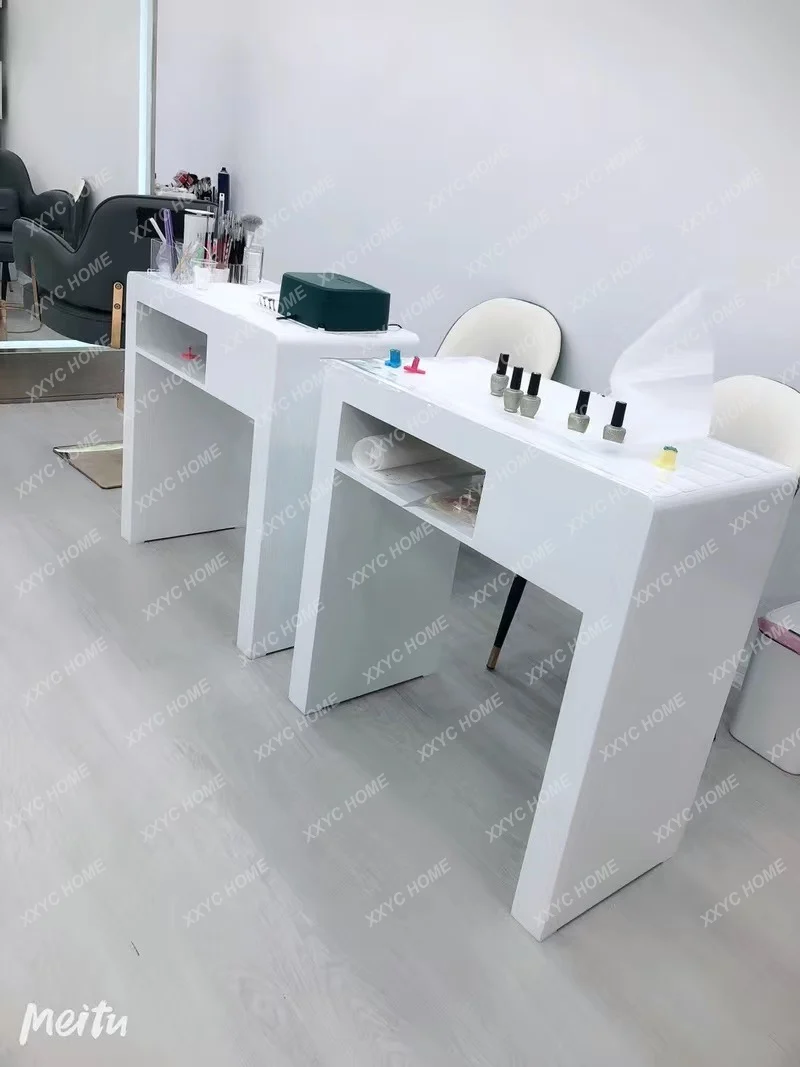 

Маникюрный салон с канавкой и пылесосом, консоль для знаменитостей в Интернете, маникюрный стол