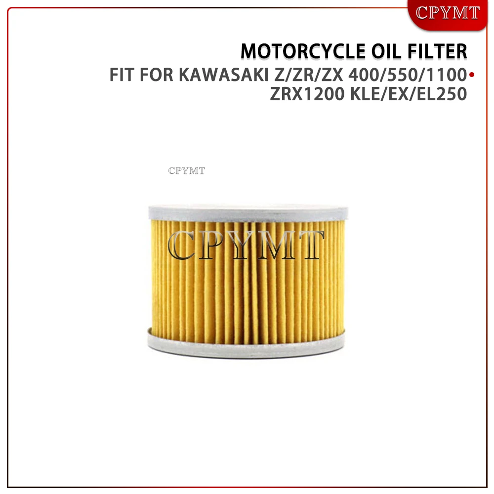 

Motorcycle Accessories Motorcycle Oil Filter Fit for Kawasaki Z/ZR/ZX 400/550/1100 ZRX1200 KLE/EX/EL250