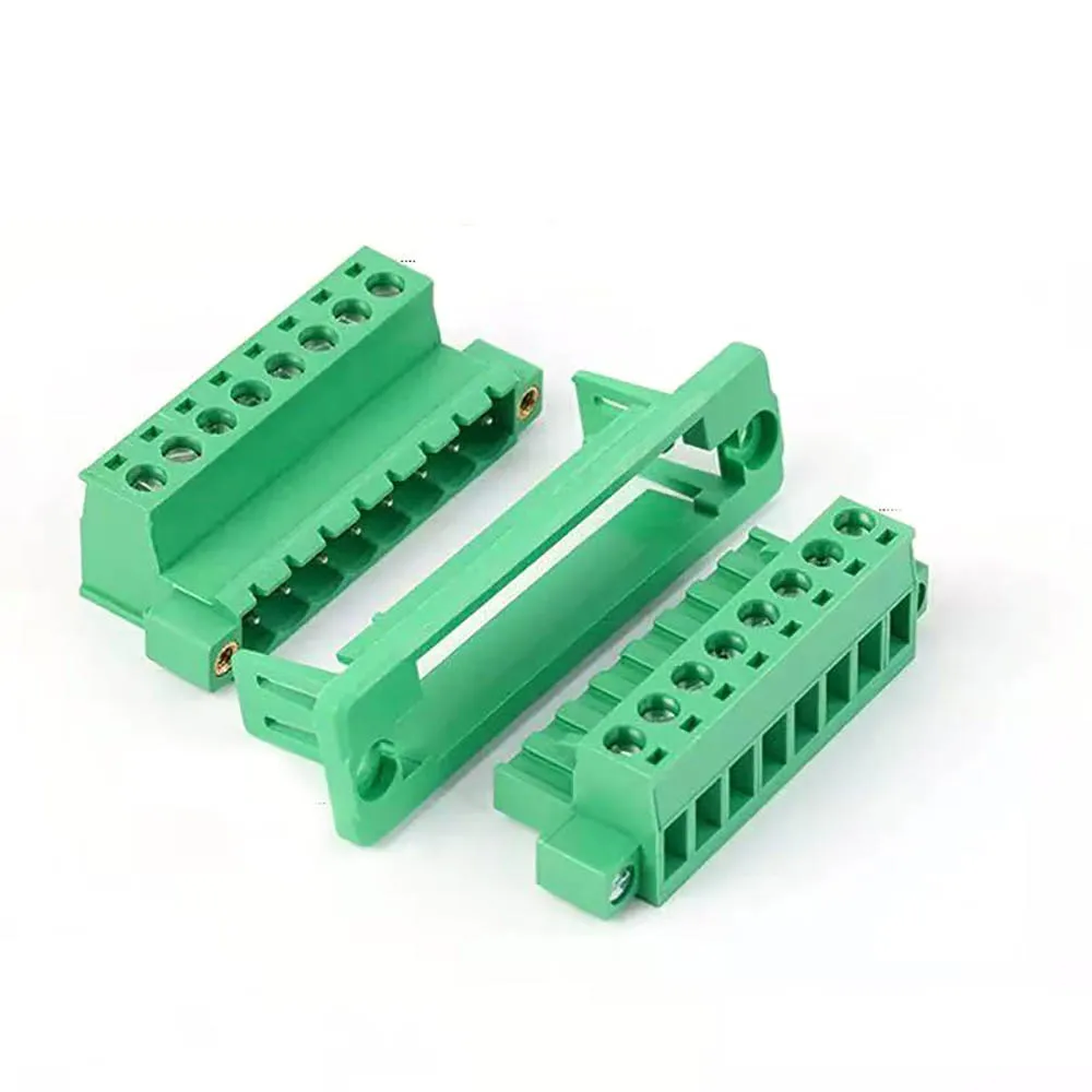 5sets Female Male Plug Aerial Butt Welding 2EDGRK 15EDGRK-3.81mm 2P-9P Plug-in Solder-free Wire Terminal Block Connector