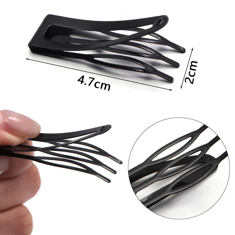 5 Stück/Set Metall-Schnapphaarklammern Dreieckige Schnapphaarkämme für Frauen und Mädchen Schnapphaarspangen Styling-Kämme Accessoires – Detail 1