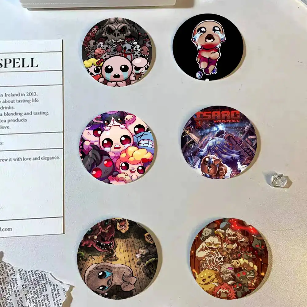 The Binding Of Isaac Classic Movie Cartoon Style Badge Brooches On Backpack Decoration Round Enamel Pins For Accessorys