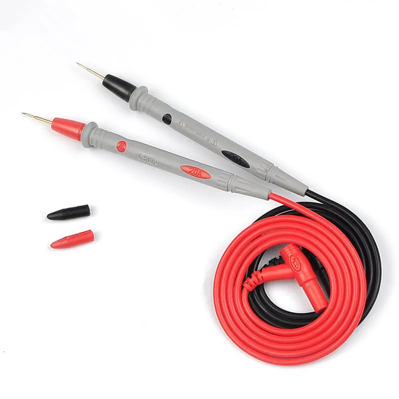 Latest MESTEK Digital Multimeter Probe 20A Super Sharp PVC Needle Gold-plated Double Insulated Multimeter Test Wire Bar