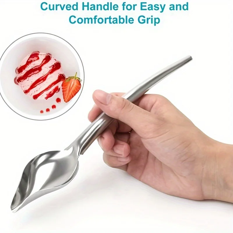 Elevate Your Baking with This 1pc DIY Stainless Steel Chocolate Decorating Spoon