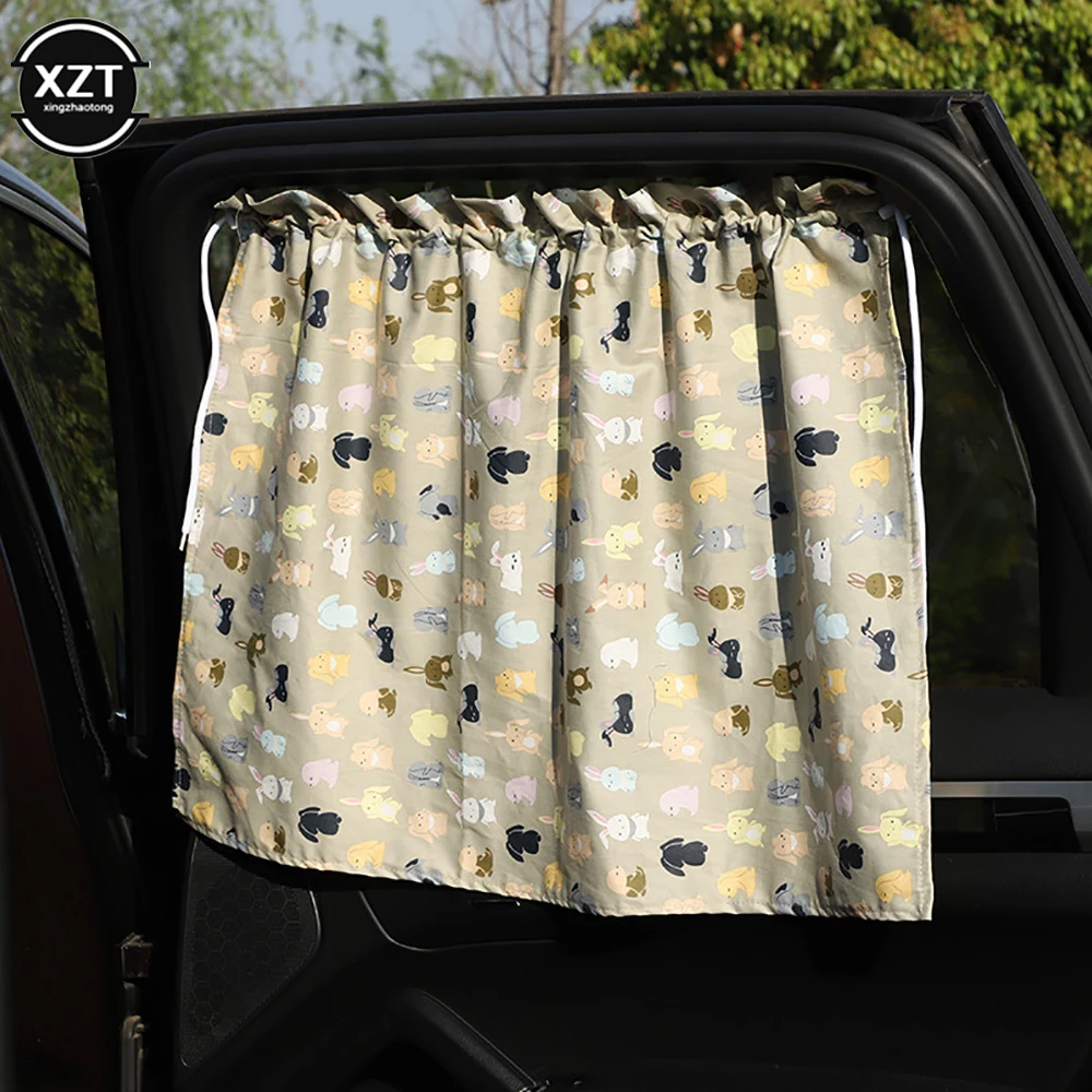 Saugnapf Vorhang Im Auto Fenster Sonnenschutz Abdeckung Cartoon Universal Seite Fenster Sonnenschirm UV Schutz Für Kind Baby Kinder – Detail 2