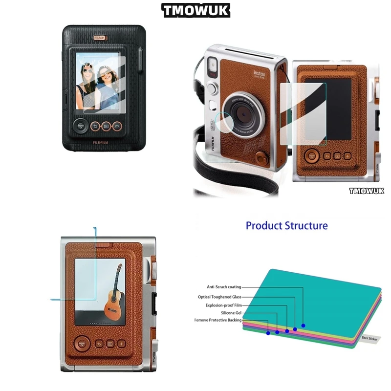 

For Fujifilm Instax Mini LiPlay Tempered Glass Film Cover Camera LCD Screen Protective Accessory