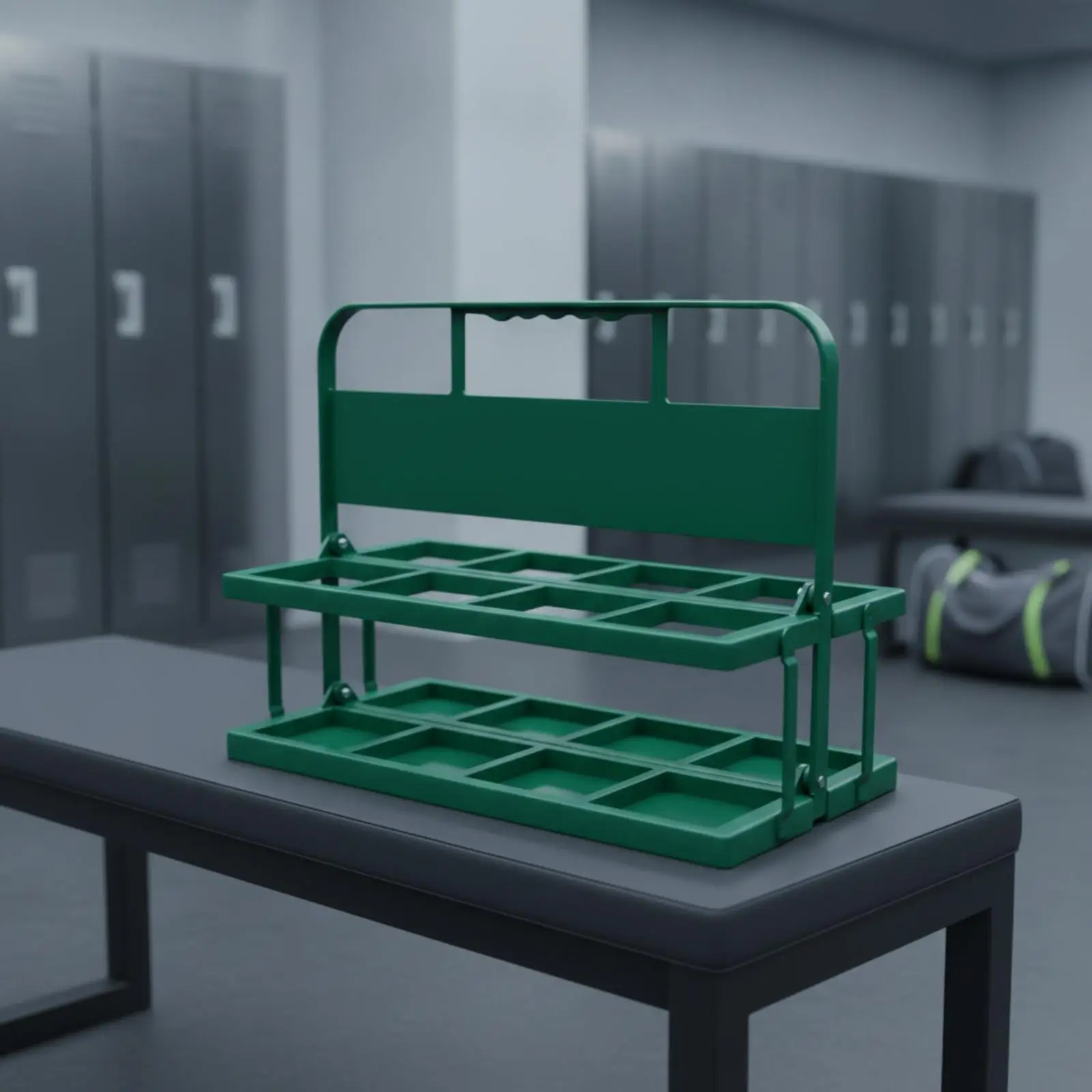 Collapsible Bottle Holder Rack for Beer Crate Storage with High Capacity Design and Comfortable Top Handle for Moving