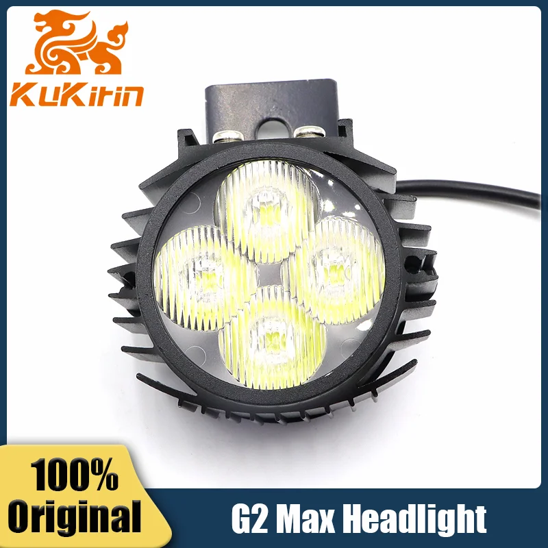 Original Headlight For Kukirin G2 MAX G2Pro Kugoo KIRIN Electric Scooter Handlebar Lamp Head Front LED Light Replace Accessories