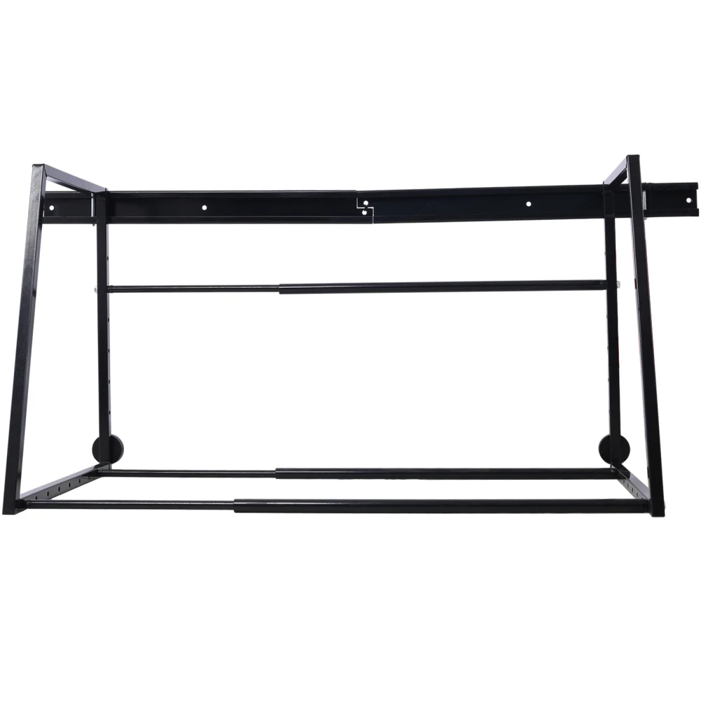 Heavy Duty Adjustable Garage Wall With Multiple Tire Racks for Storage, Black