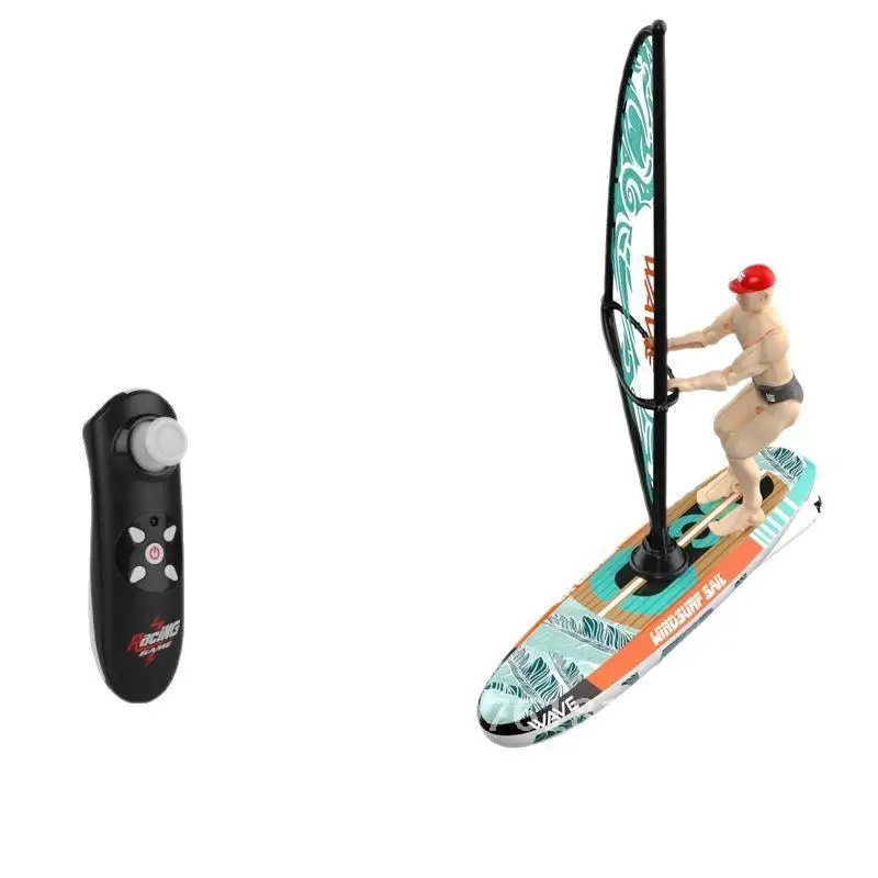 Nueva vela teledirigida, surf competitivo, remo, conducción de alta y baja velocidad, impermeable equilibrado, barco de juguete iluminado