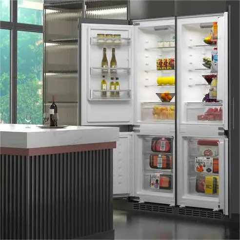 2025 BCD-232WQB ثلاجة مدمجة - ثلاجة خزانة ذات سعة كبيرة مع تقنية تبريد محيطي