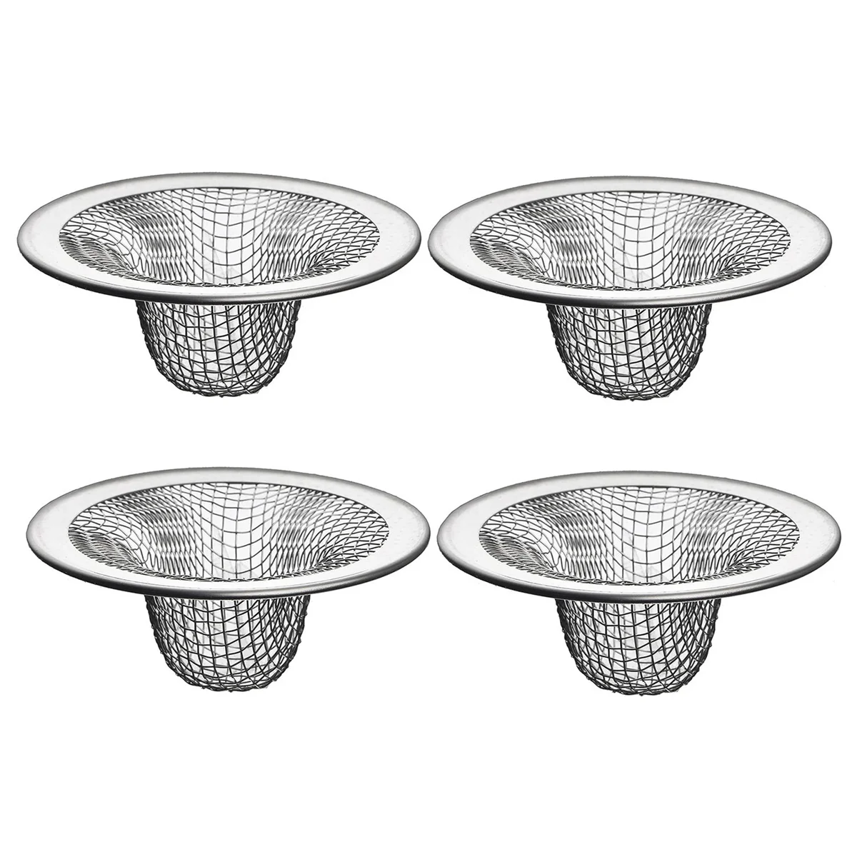12PCS 2.125Inch Top / 1Inch Basket- Mesh Sink Drain Strainer Hair Catcher for Bathroom Sink, Utility, Slop, Laundry, RV