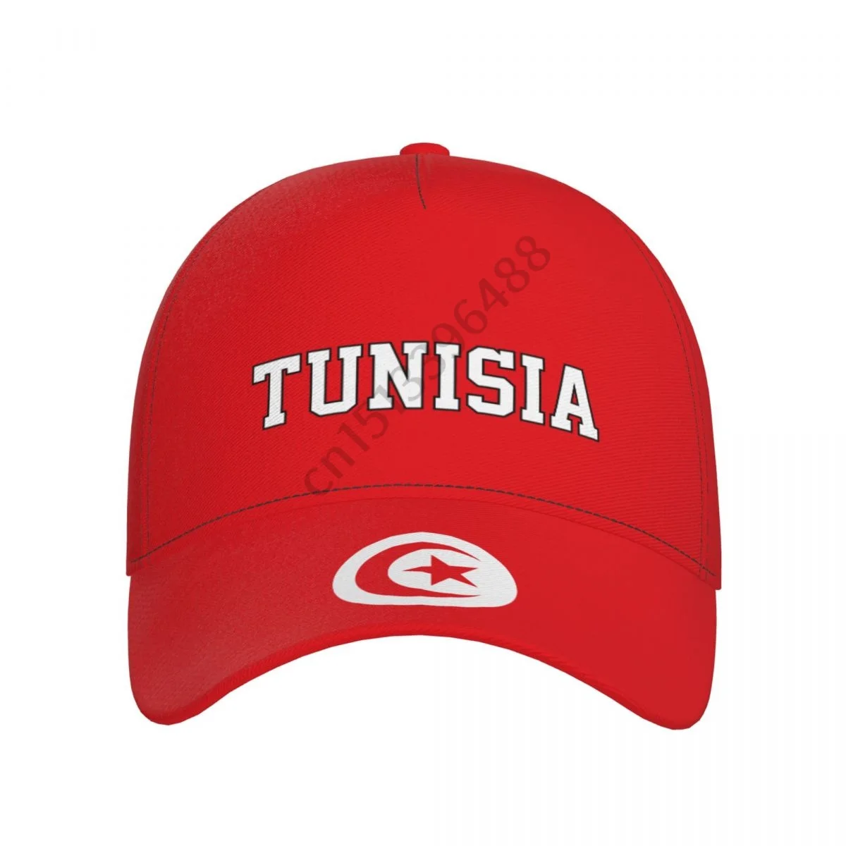 Tunisia Country Flag Soccer Hats Sun Baseball Cap Breathable Adjustable Men Women Outdoor Fishing Hat