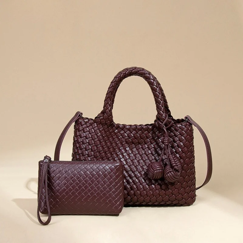 

Handwoven Basket Bag Women, New Casual Shoulder Bag, Handbag, Fashionable Versatile Tote Small Bag