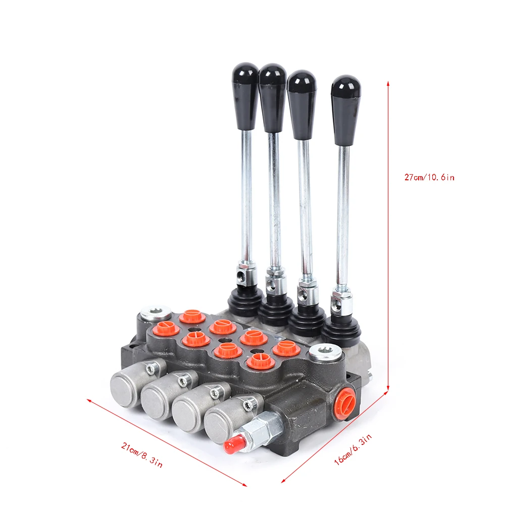 

Hydraulic Valve Hand Lever Control Unit 4P40 Hydraulic Directional Valve 4-Way Adjustable Switching Valve 40L