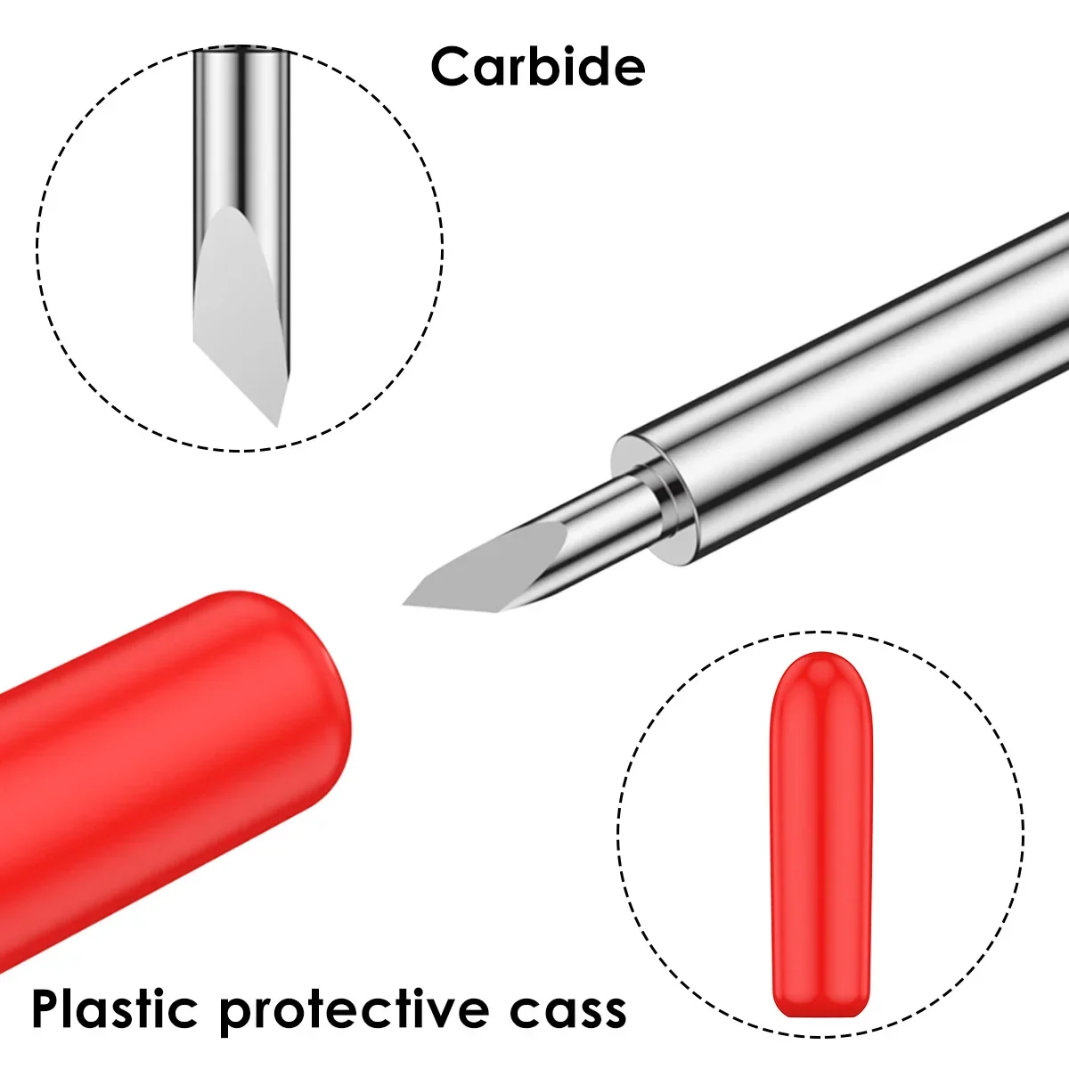 Replacement Blades for Explore Air 2 Blade for Maker Expression Vinyl Cutter Machines Point Cutting Blade Needle 30/45/60 Degree