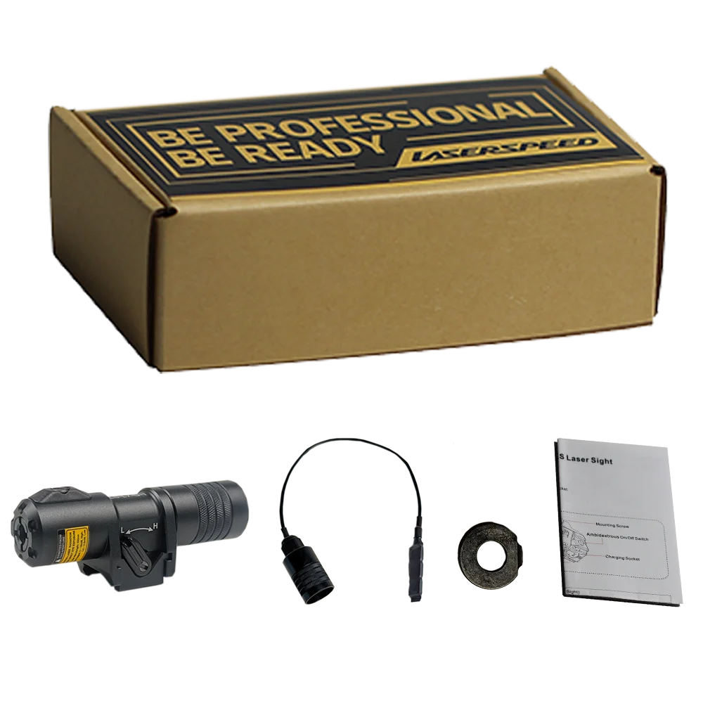 Waterproof Metal Low Profile Invisible Infrared Gun Laser Sight Adjustable Power IR Laser Scope for Rifle with Pressure Switch