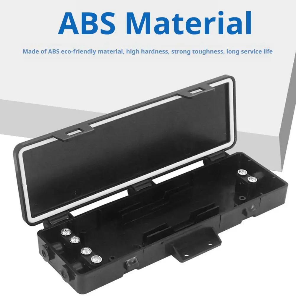 Fiber Optic Protection Box 2 in 1 Out Drop Cable Splice Protection Box Waterproof ABS Enclosure Heat Shrink Tube Case