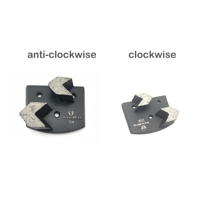 Double Arrows Metal Bond Diamond Tools Grinding Disc Puck Shoe Scraper for Dovetail and Lavina Edco Floor Grinder