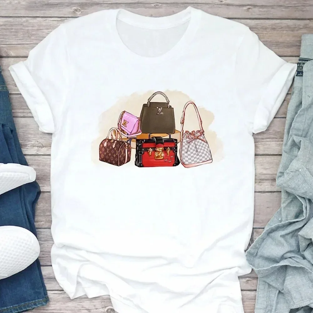 

Summer New Creative Printed T-shirt Cotton Women's New Plus Size Maternity Outfit Y2K Retro Loose Casual Short Sleeved Top